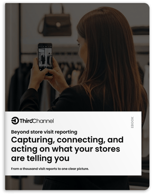 Beyond store visit reporting eBook cover about turning store-level observations into retail intelligence