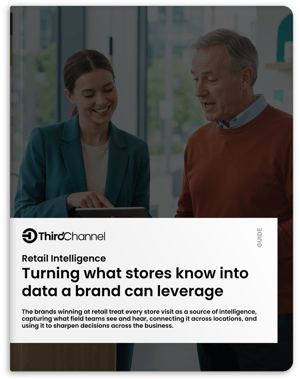 Retail Intelligence guide cover about turning store knowledge into actionable insights
